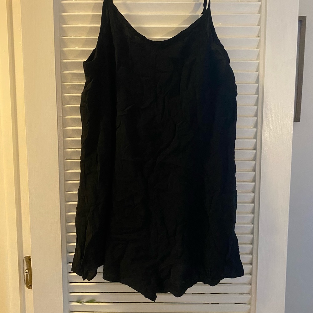 Black flowy romper